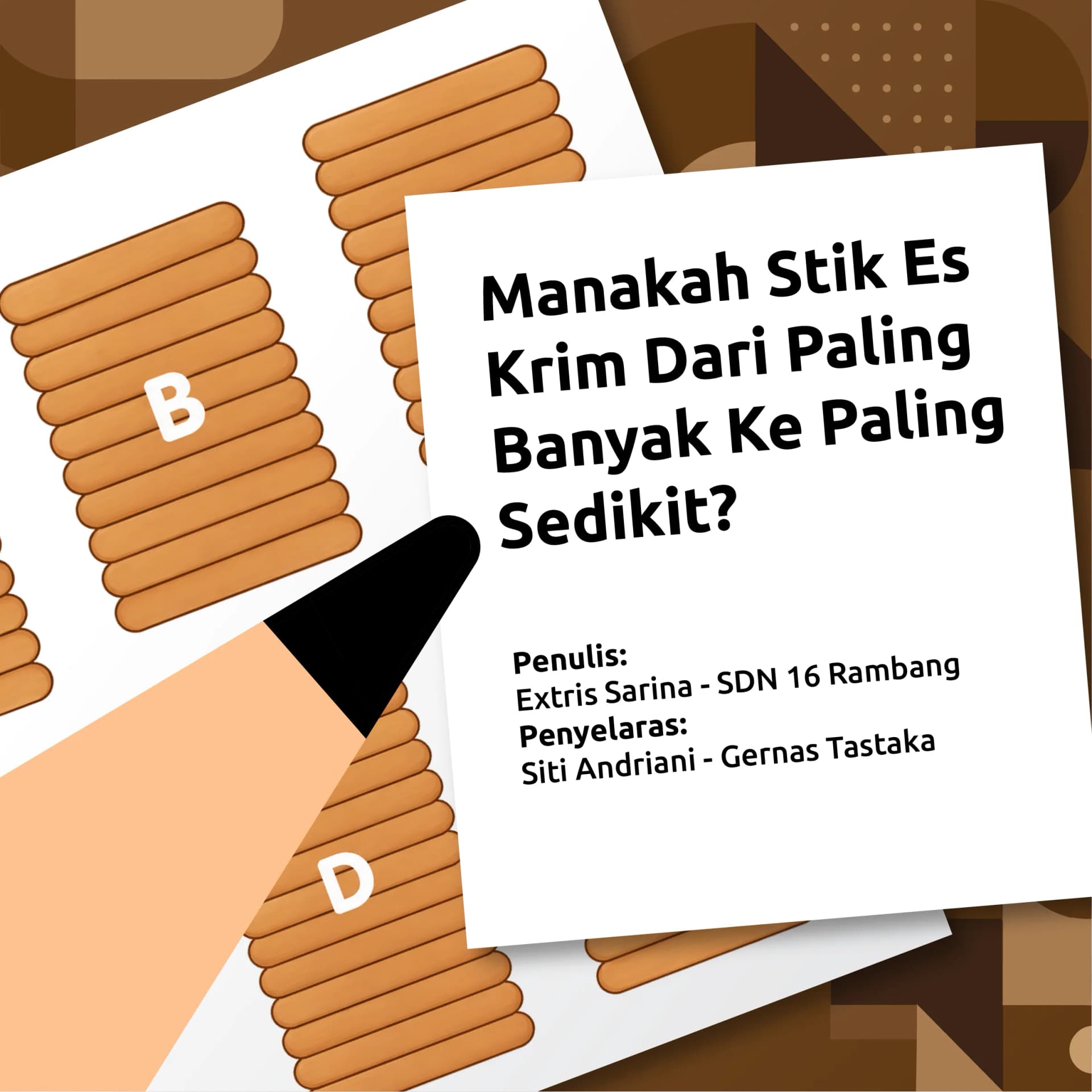 Manakah Stik Es Krim Dari Paling Banyak Ke Paling Sedikit