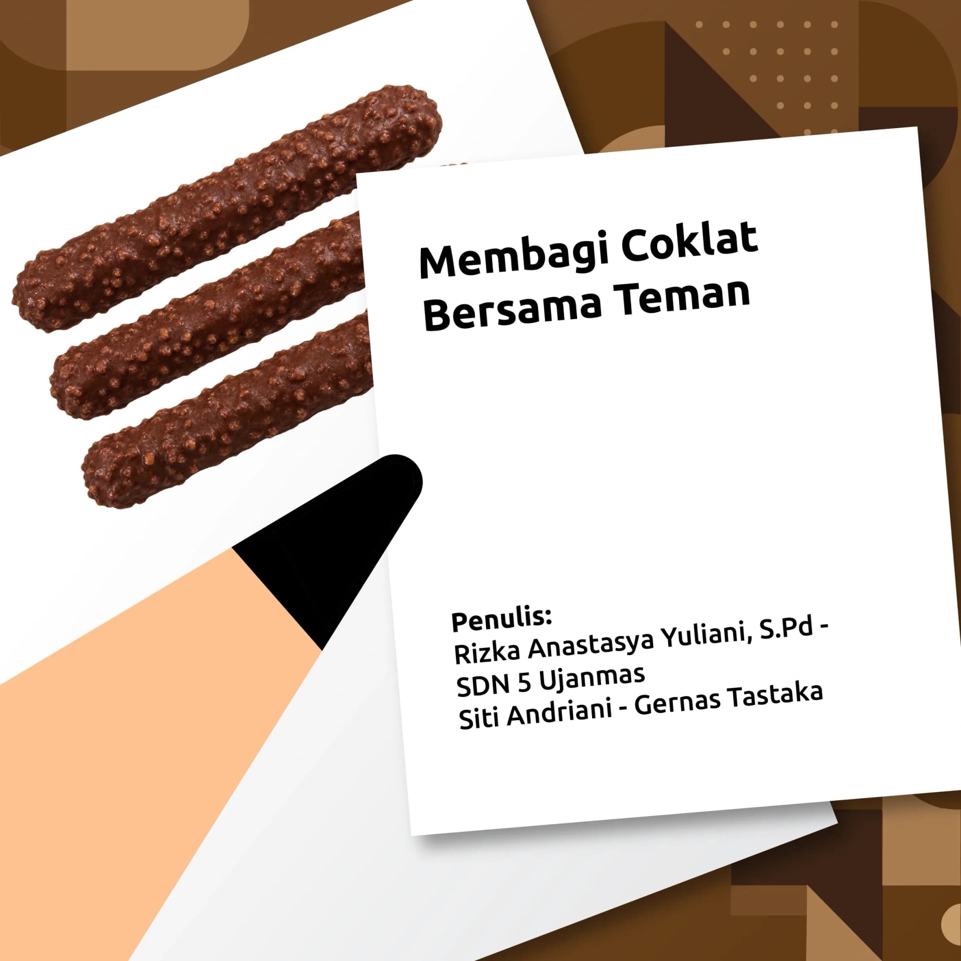 Membagi Coklat Bersama Teman