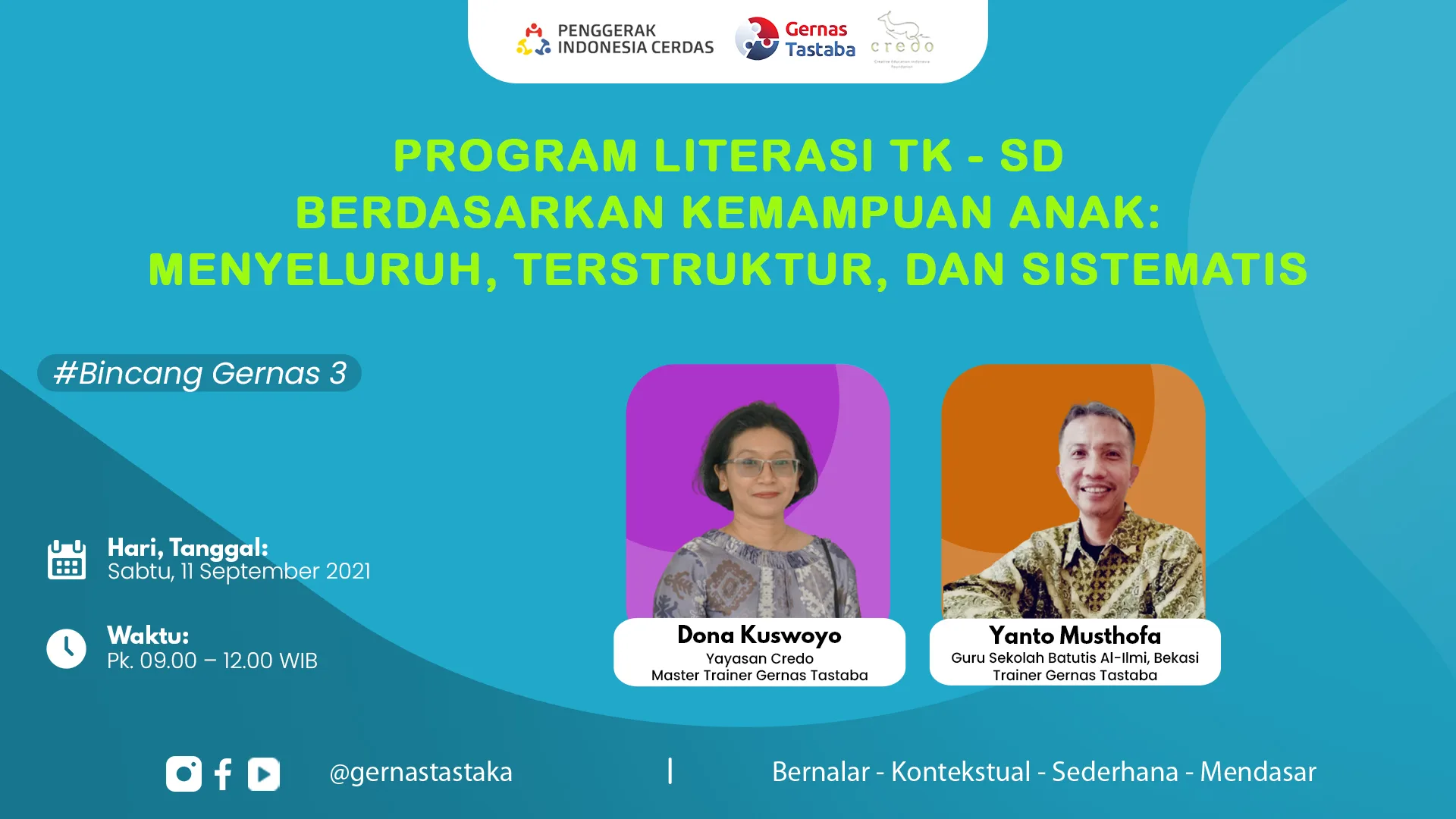 Program Literasi TK - SD Berdasarkan Kemampuan Anak: Menyeluruh, Tertsruktur, dan Sistematis